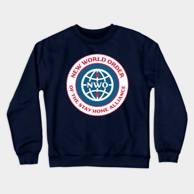 Stay home alliance Crewneck Sweatshirt by Bravetee